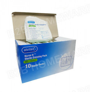 10 X Nurse It Sterile Dressing Pack Kit